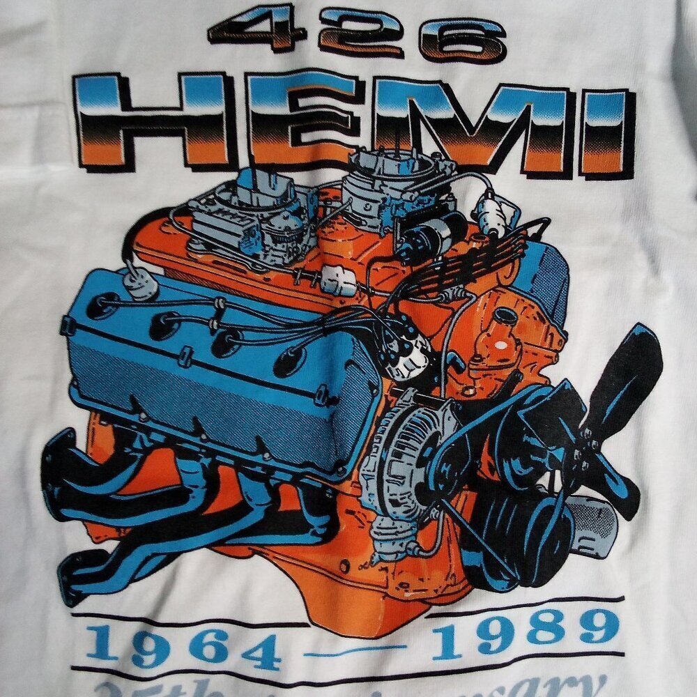 Deadstock Vintage 80s Mopar 426 Hemi 30th Anniversary T-Shirt